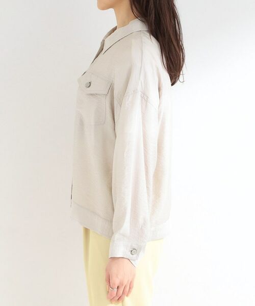 SHOO・LA・RUE / シューラルー レザーブルゾン・ジャケット | Gジャン風シアーシャツジャケット | 詳細10