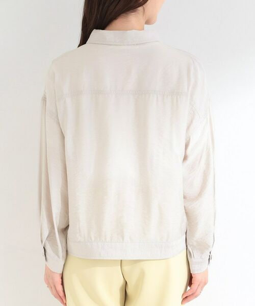 SHOO・LA・RUE / シューラルー レザーブルゾン・ジャケット | Gジャン風シアーシャツジャケット | 詳細11