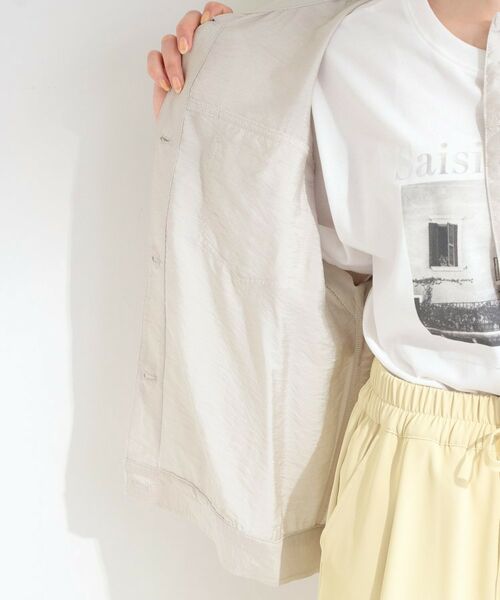 SHOO・LA・RUE / シューラルー レザーブルゾン・ジャケット | Gジャン風シアーシャツジャケット | 詳細16