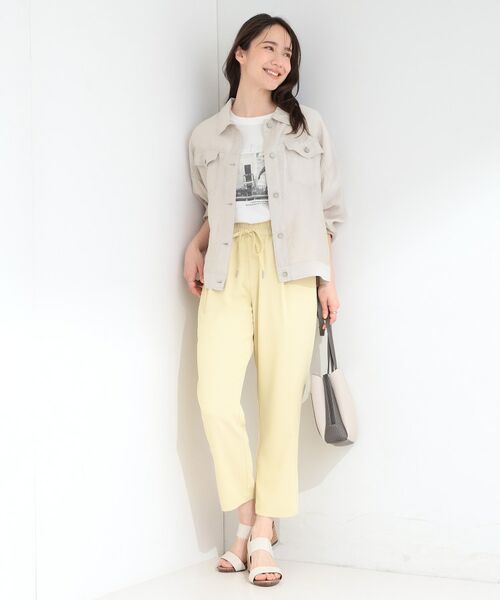 SHOO・LA・RUE / シューラルー レザーブルゾン・ジャケット | Gジャン風シアーシャツジャケット | 詳細3