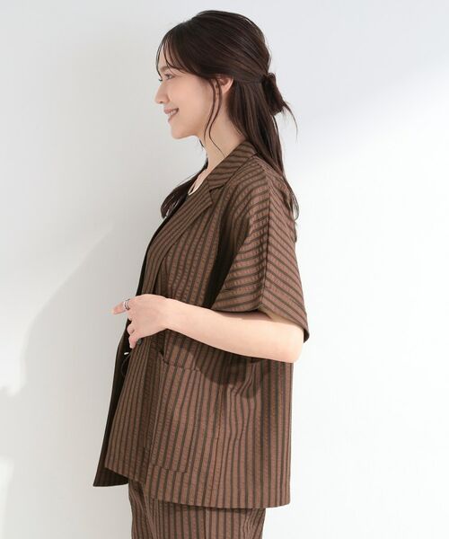 SHOO・LA・RUE / シューラルー テーラードジャケット | サッカーストライプシャツジャケット | 詳細10