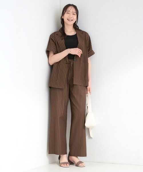 SHOO・LA・RUE / シューラルー テーラードジャケット | サッカーストライプシャツジャケット | 詳細13