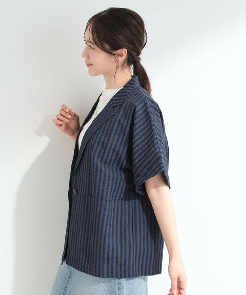 SHOO・LA・RUE / シューラルー テーラードジャケット | サッカーストライプシャツジャケット | 詳細17