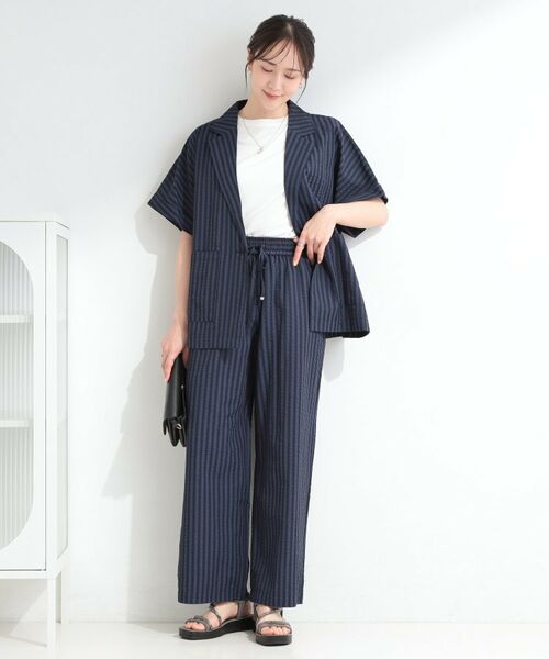 SHOO・LA・RUE / シューラルー テーラードジャケット | サッカーストライプシャツジャケット | 詳細19