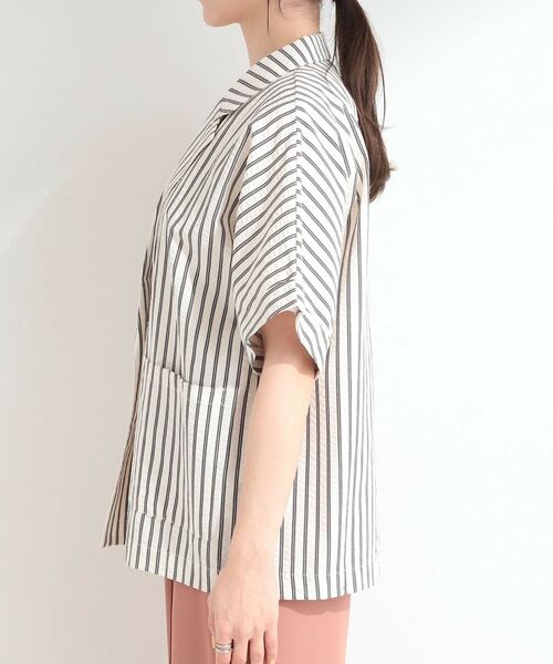 SHOO・LA・RUE / シューラルー テーラードジャケット | サッカーストライプシャツジャケット | 詳細23