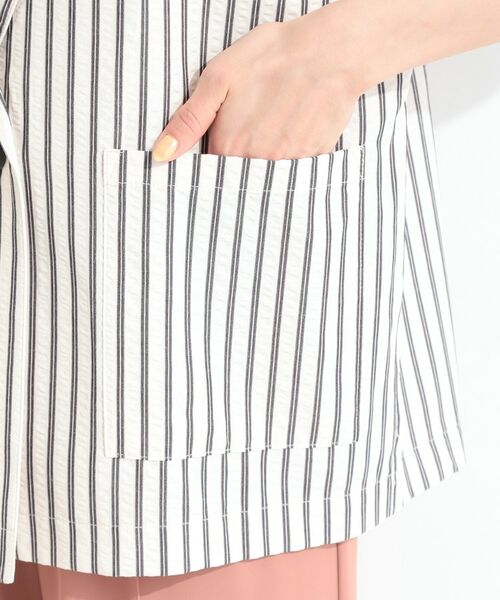 SHOO・LA・RUE / シューラルー テーラードジャケット | サッカーストライプシャツジャケット | 詳細27