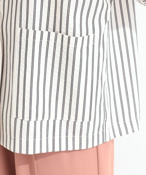 SHOO・LA・RUE / シューラルー テーラードジャケット | サッカーストライプシャツジャケット | 詳細28