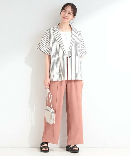 SHOO・LA・RUE / シューラルー テーラードジャケット | サッカーストライプシャツジャケット | 詳細6