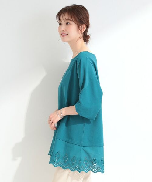 SHOO・LA・RUE / シューラルー チュニック | 【SHOO ICE】裾レース切り替え ねじり袖チュニック | 詳細10