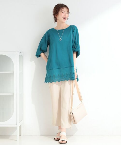 SHOO・LA・RUE / シューラルー チュニック | 【SHOO ICE】裾レース切り替え ねじり袖チュニック | 詳細11