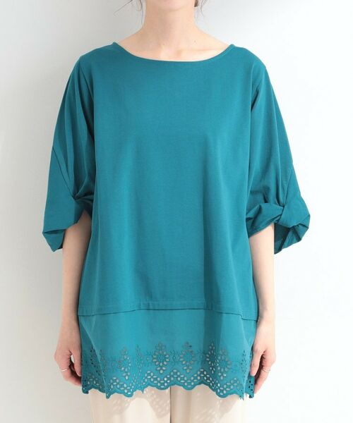 SHOO・LA・RUE / シューラルー チュニック | 【SHOO ICE】裾レース切り替え ねじり袖チュニック | 詳細13