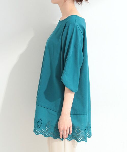 SHOO・LA・RUE / シューラルー チュニック | 【SHOO ICE】裾レース切り替え ねじり袖チュニック | 詳細14