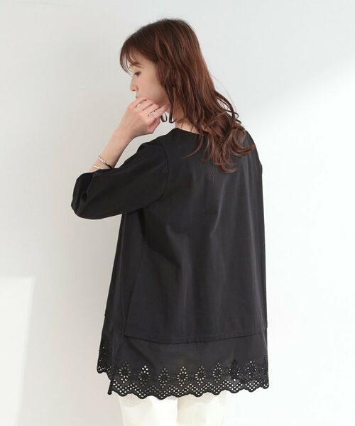 SHOO・LA・RUE / シューラルー チュニック | 【SHOO ICE】裾レース切り替え ねじり袖チュニック | 詳細2