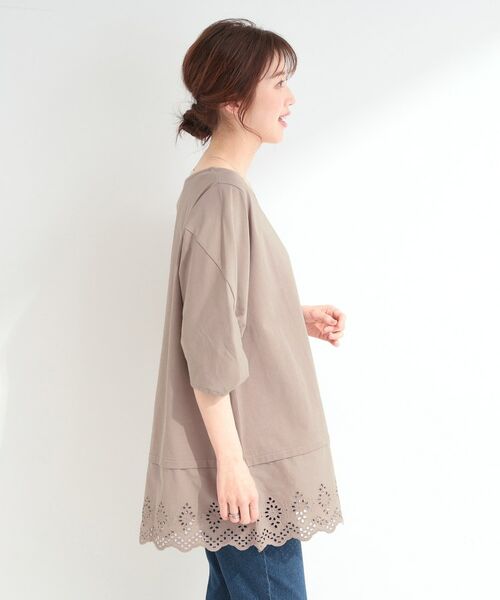 SHOO・LA・RUE / シューラルー チュニック | 【SHOO ICE】裾レース切り替え ねじり袖チュニック | 詳細6