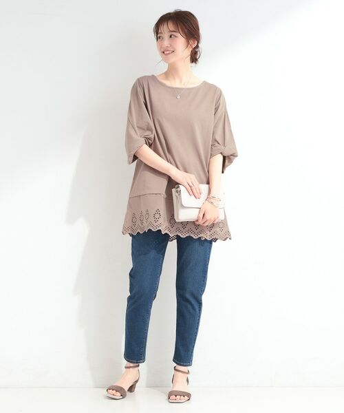 SHOO・LA・RUE / シューラルー チュニック | 【SHOO ICE】裾レース切り替え ねじり袖チュニック | 詳細7