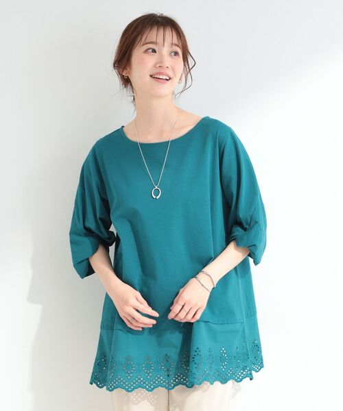 SHOO・LA・RUE / シューラルー チュニック | 【SHOO ICE】裾レース切り替え ねじり袖チュニック | 詳細9