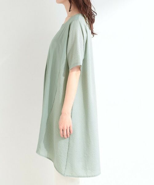 SHOO・LA・RUE / シューラルー チュニック | 【S-LL】異素材切り替え Aラインワンピース | 詳細14
