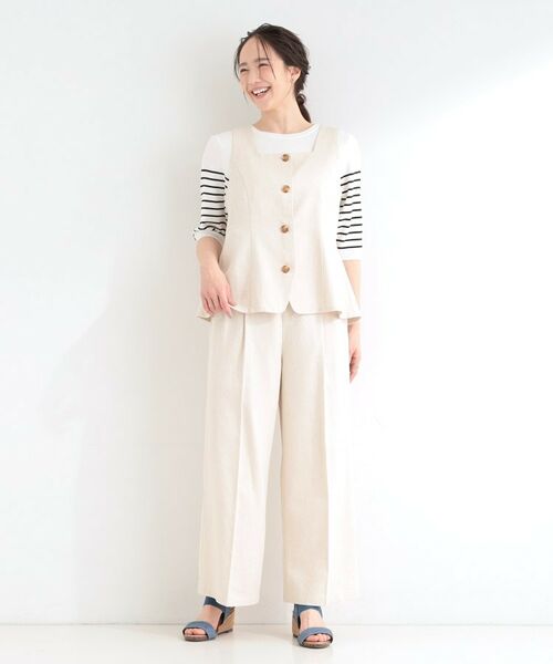 SHOO・LA・RUE / シューラルー セットアップ | 【2点セット/S-LL】迷わず着られる ビスチェ+ワイドパンツセット | 詳細1