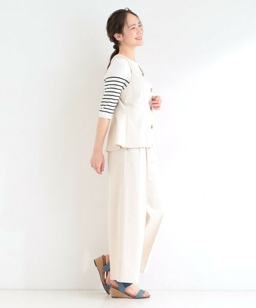 SHOO・LA・RUE / シューラルー セットアップ | 【2点セット/S-LL】迷わず着られる ビスチェ+ワイドパンツセット | 詳細2