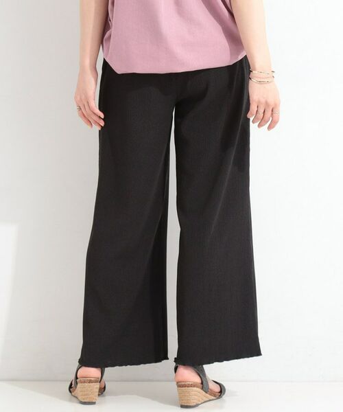 SHOO・LA・RUE / シューラルー パンツ | ポコポコ調 楊柳イージーワイドパンツ | 詳細2