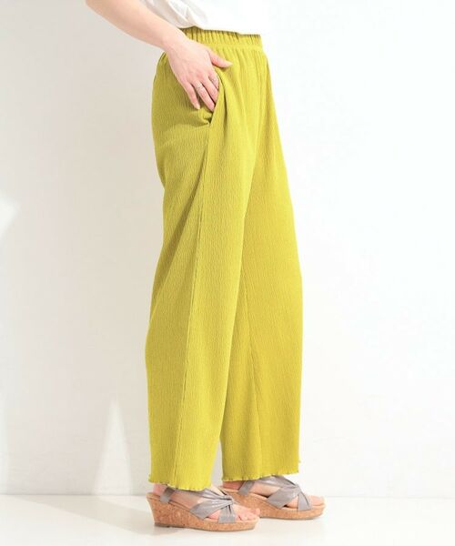 SHOO・LA・RUE / シューラルー パンツ | ポコポコ調 楊柳イージーワイドパンツ | 詳細6