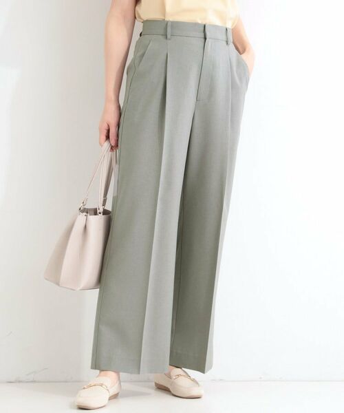 SHOO・LA・RUE / シューラルー パンツ | 【セットアップ可】ベルト付きワイドパンツ（グレー(012)）