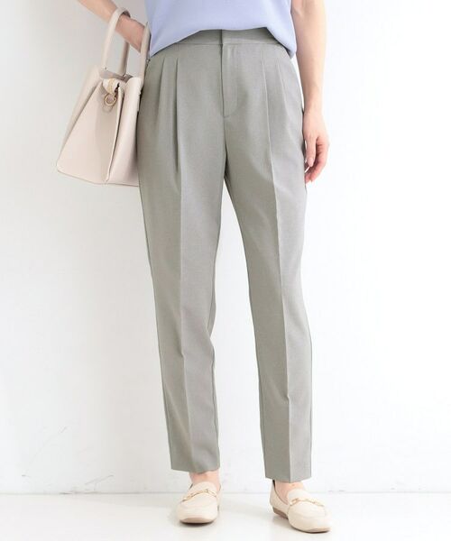 SHOO・LA・RUE / シューラルー パンツ | 【セットアップ可】タックテーパードパンツ（グレー(012)）