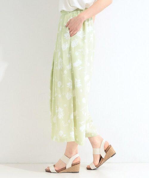 SHOO・LA・RUE / シューラルー ショート・ハーフ・半端丈パンツ | 【S-LL/脚のラインを拾いにくい】大人上品な花柄でコーデが彩る アソートプリントスカーチョ | 詳細10