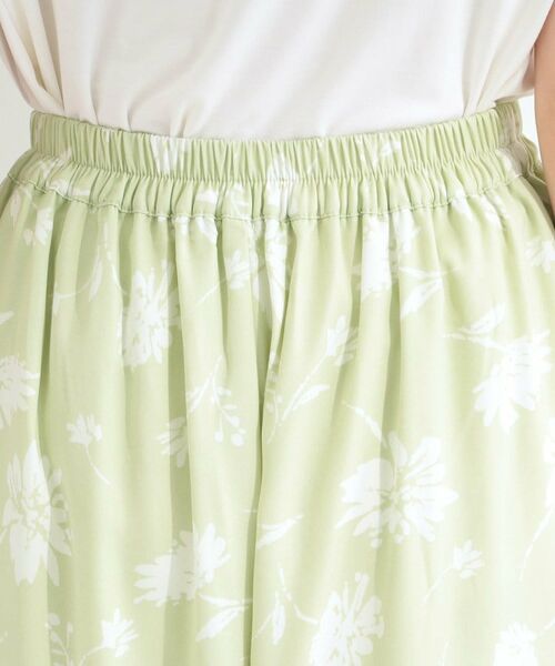 SHOO・LA・RUE / シューラルー ショート・ハーフ・半端丈パンツ | 【S-LL/脚のラインを拾いにくい】大人上品な花柄でコーデが彩る アソートプリントスカーチョ | 詳細21