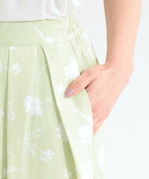 SHOO・LA・RUE / シューラルー ショート・ハーフ・半端丈パンツ | 【S-LL/脚のラインを拾いにくい】大人上品な花柄でコーデが彩る アソートプリントスカーチョ | 詳細22