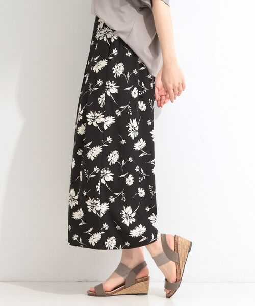 SHOO・LA・RUE / シューラルー ショート・ハーフ・半端丈パンツ | 【S-LL/脚のラインを拾いにくい】大人上品な花柄でコーデが彩る アソートプリントスカーチョ | 詳細6