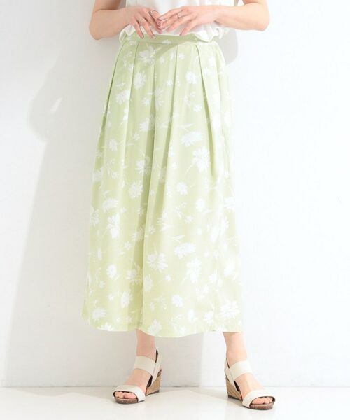 SHOO・LA・RUE / シューラルー ショート・ハーフ・半端丈パンツ | 【S-LL/脚のラインを拾いにくい】大人上品な花柄でコーデが彩る アソートプリントスカーチョ | 詳細9