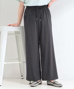 SHOO・LA・RUE / シューラルー パンツ | 【ひんやり/S-LL/セットアップ可】着丈選べる 軽凛(かろりん)フラップイージーパンツ