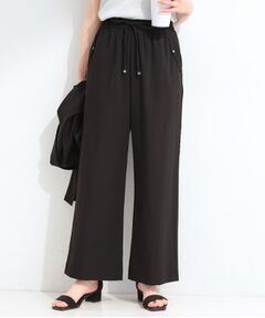 SHOO・LA・RUE / シューラルー パンツ | 【ひんやり/S-LL/セットアップ可】着丈選べる 軽凛(かろりん)フラップイージーパンツ