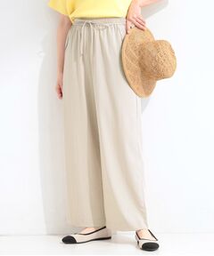 SHOO・LA・RUE / シューラルー パンツ | 【ひんやり/S-LL/セットアップ可】着丈選べる 軽凛(かろりん)フラップイージーパンツ