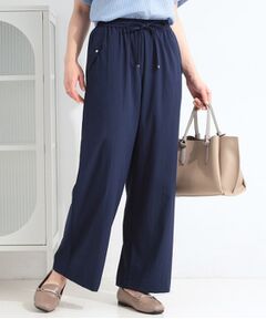 SHOO・LA・RUE / シューラルー パンツ | 【ひんやり/S-LL/セットアップ可】着丈選べる 軽凛(かろりん)フラップイージーパンツ