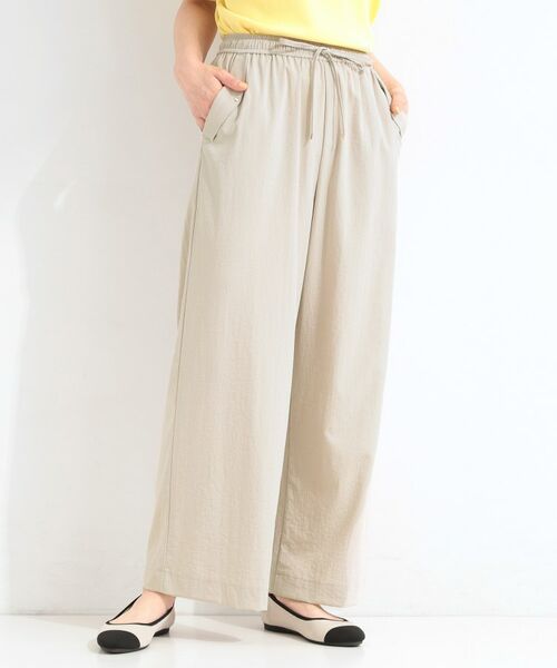 SHOO・LA・RUE / シューラルー パンツ | 【ひんやり/S-LL/セットアップ可】着丈選べる 軽凛(かろりん)フラップイージーパンツ | 詳細15