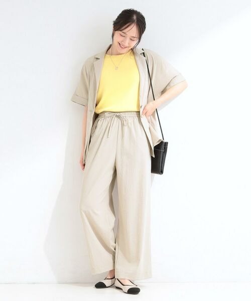 SHOO・LA・RUE / シューラルー パンツ | 【ひんやり/S-LL/セットアップ可】着丈選べる 軽凛(かろりん)フラップイージーパンツ | 詳細18