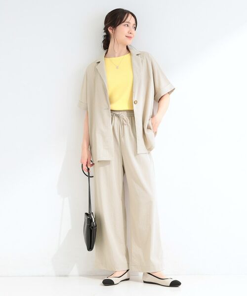 SHOO・LA・RUE / シューラルー パンツ | 【ひんやり/S-LL/セットアップ可】着丈選べる 軽凛(かろりん)フラップイージーパンツ | 詳細19
