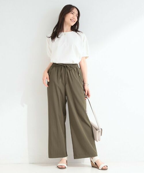 SHOO・LA・RUE / シューラルー パンツ | 【ひんやり/S-LL/セットアップ可】着丈選べる 軽凛(かろりん)フラップイージーパンツ | 詳細24