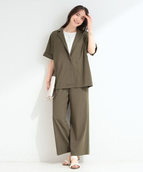 SHOO・LA・RUE / シューラルー パンツ | 【ひんやり/S-LL/セットアップ可】着丈選べる 軽凛(かろりん)フラップイージーパンツ | 詳細26