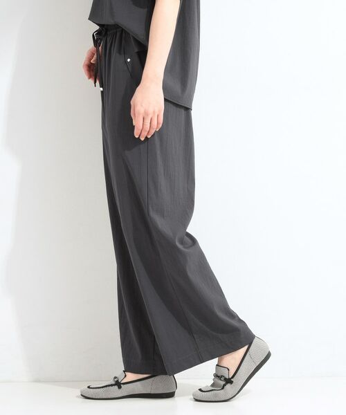 SHOO・LA・RUE / シューラルー パンツ | 【ひんやり/S-LL/セットアップ可】着丈選べる 軽凛(かろりん)フラップイージーパンツ | 詳細3