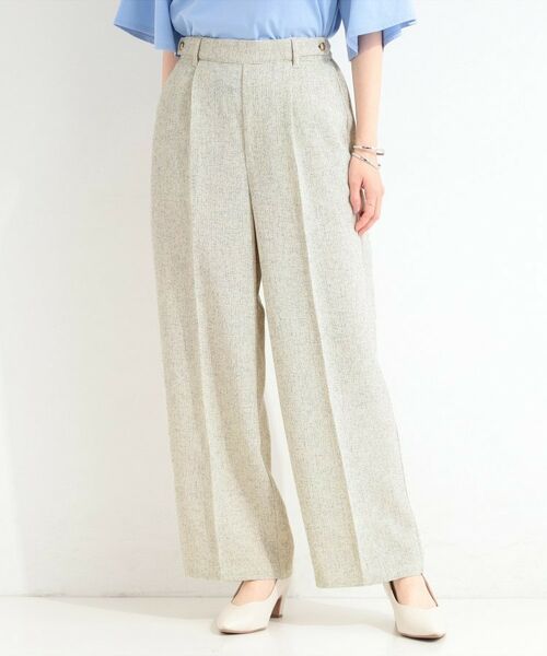 SHOO・LA・RUE / シューラルー パンツ | サマーツイード風ワイドパンツ | 詳細1