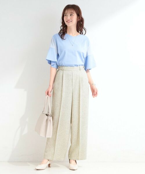 SHOO・LA・RUE / シューラルー パンツ | サマーツイード風ワイドパンツ | 詳細3