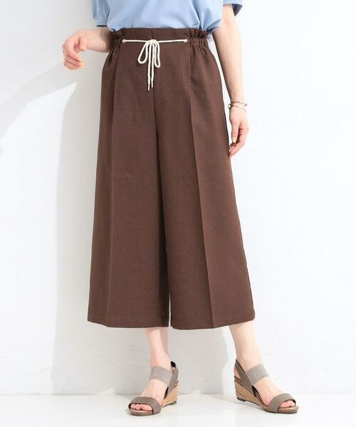SHOO・LA・RUE / シューラルー ショート・ハーフ・半端丈パンツ | ロープベルトガウチョパンツ | 詳細1