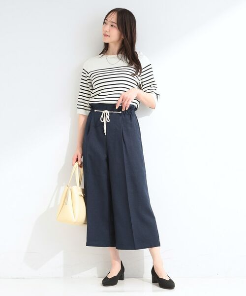 SHOO・LA・RUE / シューラルー ショート・ハーフ・半端丈パンツ | ロープベルトガウチョパンツ | 詳細11