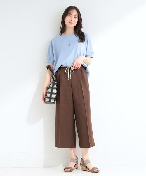 SHOO・LA・RUE / シューラルー ショート・ハーフ・半端丈パンツ | ロープベルトガウチョパンツ | 詳細3