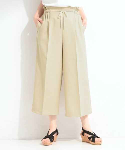 SHOO・LA・RUE / シューラルー ショート・ハーフ・半端丈パンツ | ロープベルトガウチョパンツ | 詳細5