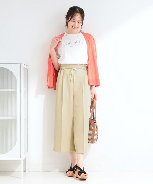 SHOO・LA・RUE / シューラルー ショート・ハーフ・半端丈パンツ | ロープベルトガウチョパンツ | 詳細7