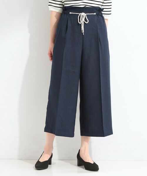 SHOO・LA・RUE / シューラルー ショート・ハーフ・半端丈パンツ | ロープベルトガウチョパンツ | 詳細9